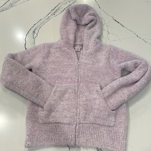Barefoot Dreams zip up hoodie, girls size 8/10